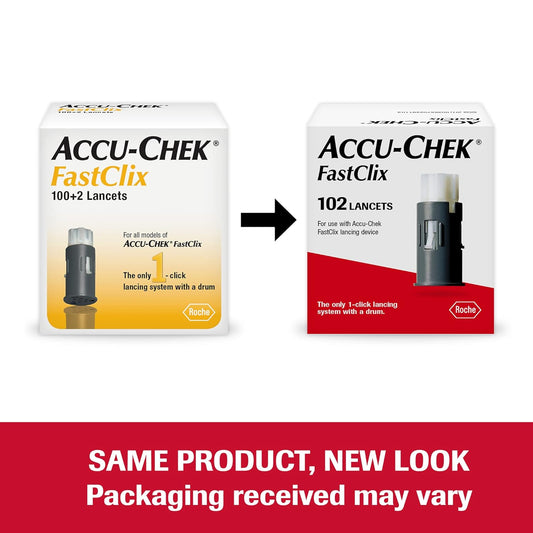 Accu-Chek FastClix Lancets 102 Count â Preloaded 30G Lancets for Glucose Monitoring