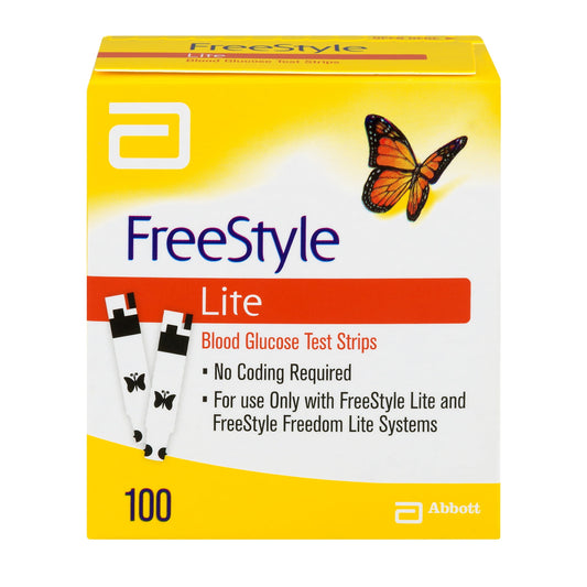 Freestyle Lite Test Strips 100 Ct â No-Coding, FDA-Approved | Savings