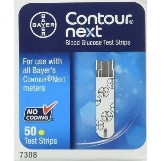 Contour Next Test Strips 50 count â Blood Glucose Monitoring Strips with SecondâChance Sampling