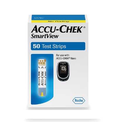 Accu-Chek Smartview Test Strips 50 Each – No Coding, FDA-Approved | Fast Results