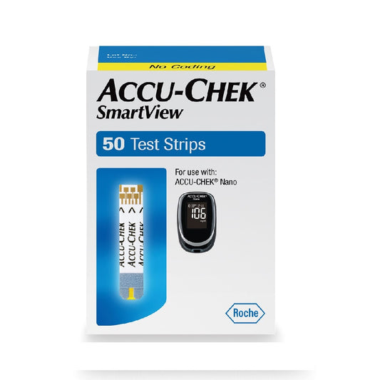 Accu-Chek Smartview Test Strips 50 Each – No Coding, FDA-Approved | Fast Results