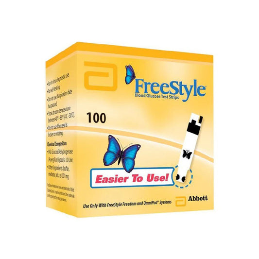 Freestyle Test Strips 100 Ct – No-Coding, FDA-Approved | Bulk Savings