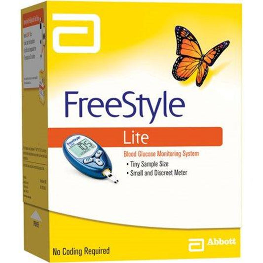 FreeStyle Lite Blood Glucose Meter – Compact Design for Convenient Testing